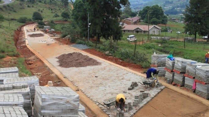 The Construction of Road L1756 using Labour Intensive Construction