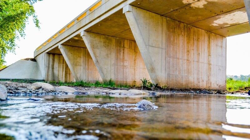 Tongati River Bridge on Main Road P714